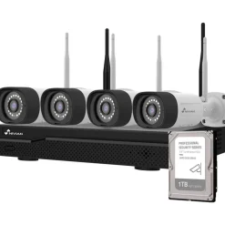 Valvontakamerapaketti Nivian Professional, 3MP, 4 kameraa, 16 kanavaa, 1Tb - Celotron Discount