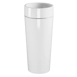 Vapaasti seisova pesuallas Oke, lattiaviemäri S-trap, ø40x88.5cm, valkoinen - Kerasan Discount