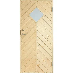 Varaston ovi 10° kalanruotopaneeli vasen 80x190cm 2-lasi - JABO