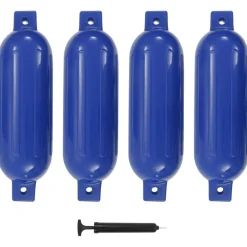 FinePRICE Veneen lepuuttaja 4 kpl sininen 51x14 cm PVC Outlet