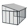 Viherhuone SanRemo Veranda, 12.8m², 3x4.25ft, harmaa - Palram-Canopia Sale