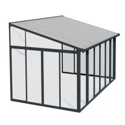 Viherhuone SanRemo Veranda, 12.8m², 3x4.25ft, harmaa - Palram-Canopia Sale