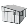 Viherhuone SanRemo Veranda, 16.5m², 4x4.25ft, harmaa - Palram-Canopia Best