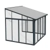 Palram-Canopia Viherhuone SanRemo Veranda, 9.2m², 3x3.05ft, harmaa Clearance