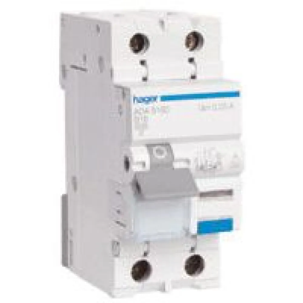 Hager Vikavirta ADA956G 2x6A/30mA C-käyrä Outlet