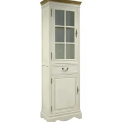 Vitriinikaappi SAMIRA 60x35xK195,5 cm, valkoinen - Home4you Sale