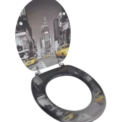 WC-istuimen kansi MDF New York Kuviointi - FinePRICE Clearance