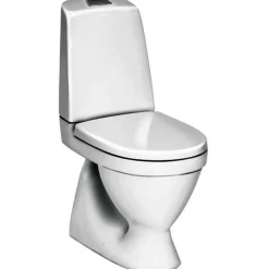 Gustavsberg WC-istuin Nautic 1500 Hygienic Flush kaksoishuuhtelu 4/2,5 l S-lukko avoin huuhtelukaulus soft closing kansi New