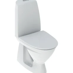 Ido WC-istuin Basic, piilo-S-lukko, 2-huuhtelu, istuinkannella Discount