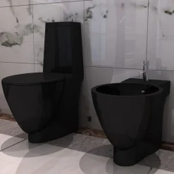 FinePRICE WC-istuin ja bidee musta Online