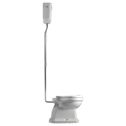 Kerasan WC-istuin Retro 1 S-lukko keraamisella yläsäiliöllä kromi