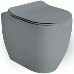 Lavabo WC-istuin Glomp, back to wall, huuhtelukaulukseton, matta, eri värejä Online