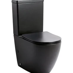 WC-istuin Studio BTW, soft close -kannella, mattamusta - Lavabo Best