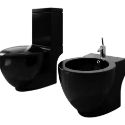 WC-Pönttö & Bidee Sarja Keraaminen Musta - FinePRICE