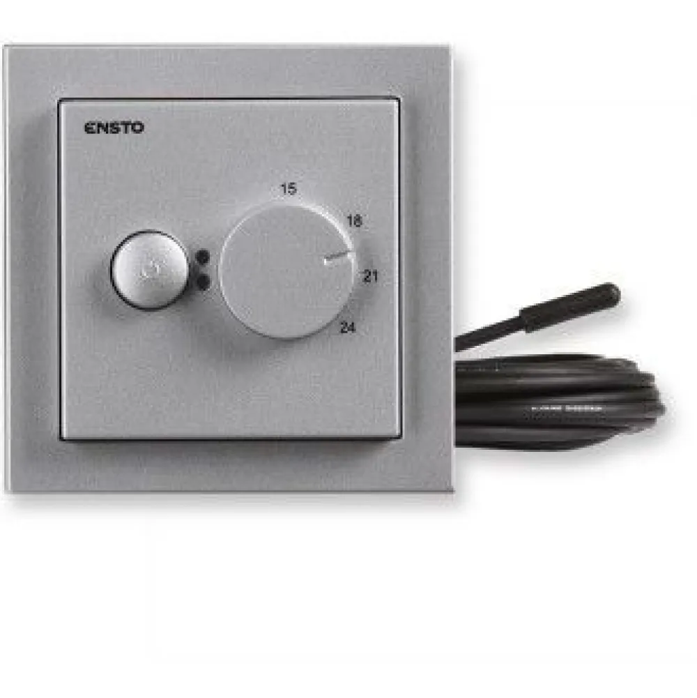 Yhdistelmätermostaatti ECO16BT-IM-083 16A IP30 U alumiini - Ensto Hot