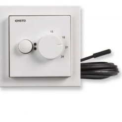 Ensto Yhdistelmätermostaatti ECO16BT-IM-084 16A IP30 U valkoinen New